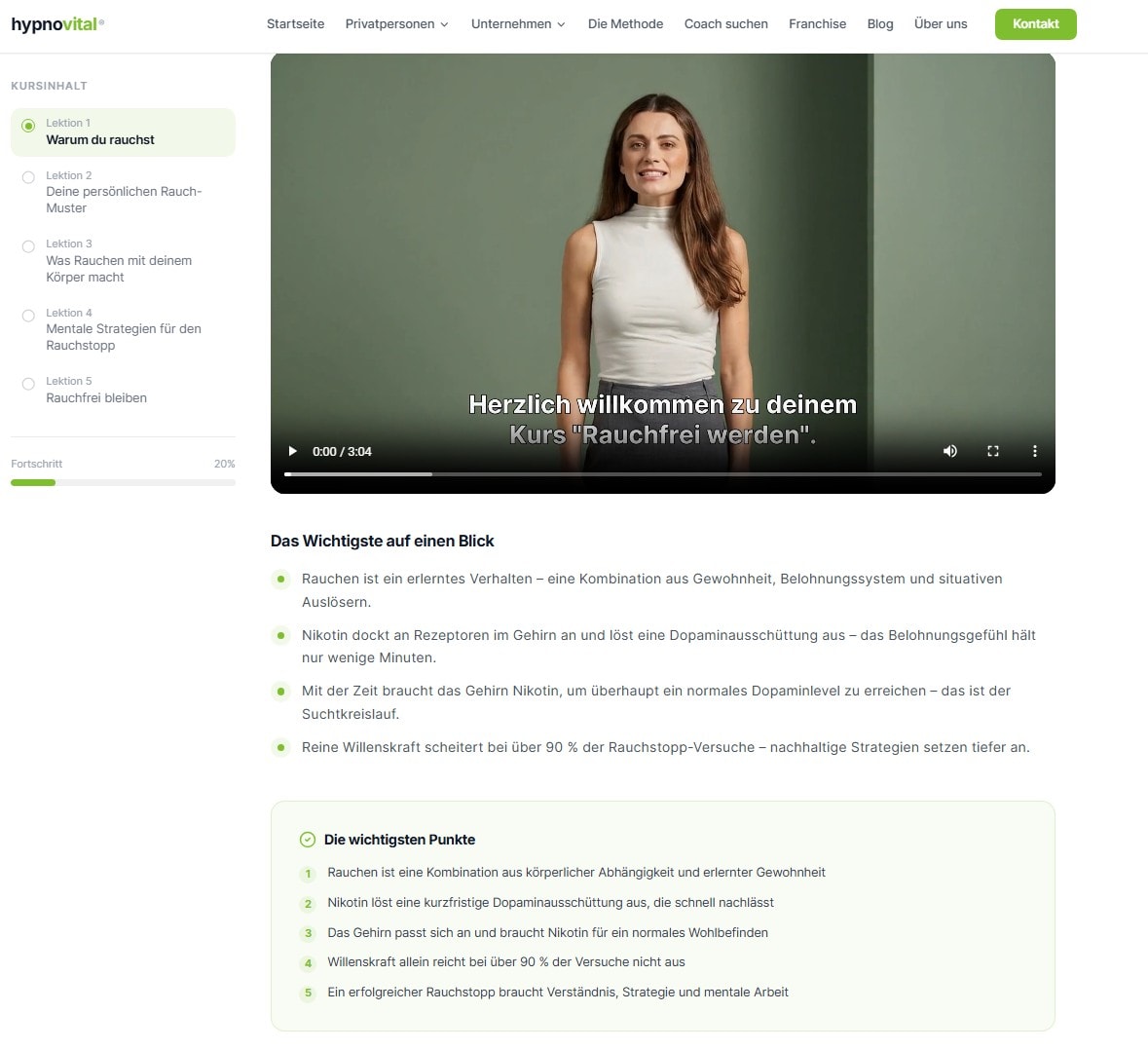 E-Learning Rauchfrei werden